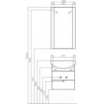 Тумба под умывальник Акватон Ария 50 М