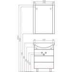 Тумба под умывальник Акватон Ария 65 Н