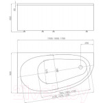 Ванна акриловая Aquatek Дива 170x90 L