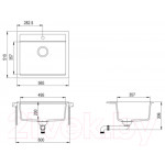 Мойка кухонная Aquasanita Quadro SQQ100