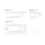 Ванна акриловая МетаКам Comfort 160x70