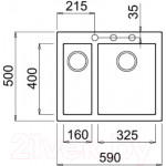 Мойка кухонная Elleci Quadra 150 Light Grey K97 / LKQ15097