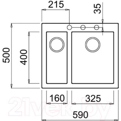 Мойка кухонная Elleci Quadra 150 Light Grey K97 / LKQ15097