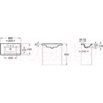 Умывальник Roca Unik The Gap 60 / A327472000