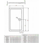 Душевой поддон Radaway Doros D900x1200 / SDRD1290-01