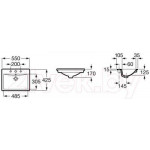 Умывальник Roca Diverta 55x42 / 732711600Y