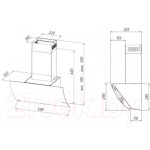 Вытяжка наклонная Akpo Clarus Eco 60 WK-4