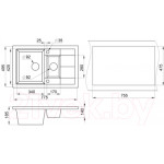 Мойка кухонная GRANULA GR-7802