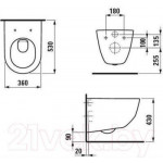 Унитаз подвесной Laufen Pro 8209560000001