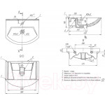 Умывальник Dreja Альфа 55 / 195452