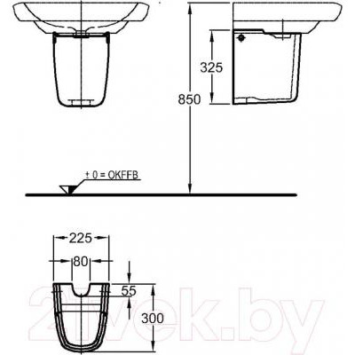 Полупьедестал Keramag It 291910-000