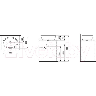 Умывальник Laufen Pro 8129640001091