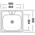 Мойка кухонная Kromevye EC 207 D