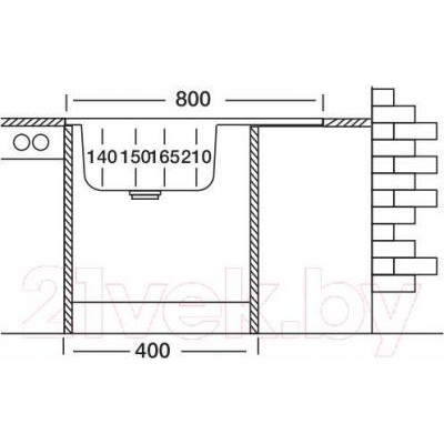 Мойка кухонная Kromevye EC 220 D