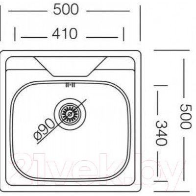 Мойка кухонная Kromevye EC 176 D