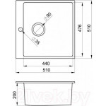 Мойка кухонная GRANULA GR-5102