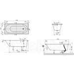 Ванна квариловая Villeroy & Boch Oberon 170x75 / UBQ170OBE2V-01