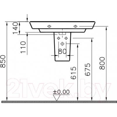 Полупьедестал VitrA T4 / 4456B003-0156