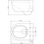 Унитаз подвесной SSWW NC 4455 / CT2038V