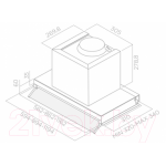 Вытяжка скрытая Elica BOX IN PLUS IX GL/A/60