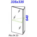 Шкаф с зеркалом для ванной Aqwella Rio.04.33