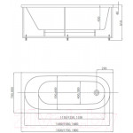 Ванна акриловая Aquatek Оберон 160x70 L