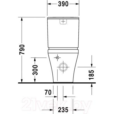 Унитаз напольный Duravit DuraStyle 2155090000