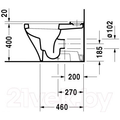 Унитаз напольный Duravit DuraStyle 2155090000