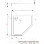 Душевой поддон Radaway Doros PT Compact 900x900 / SDRPTP9090-05