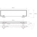 Полка для ванной Bemeta 104102202