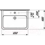 Умывальник Laufen Pro 8189530001041