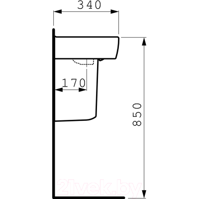 Умывальник Laufen Pro 8119510001041