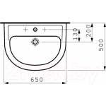 Умывальник Laufen Pro 8109530001041