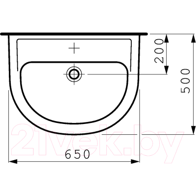 Умывальник Laufen Pro 8109530001041