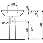 Умывальник Laufen Pro 8109530001041