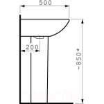 Умывальник Laufen Pro 8109530001041