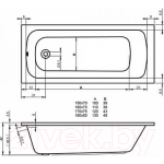 Ванна акриловая Riho Dola 160x70 / BB30005