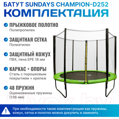 Батут Sundays Champion-D252