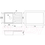 Мойка кухонная GRANULA GR-8002