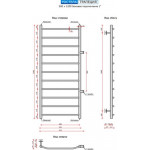 Полотенцесушитель водяной Ростела Трапеция 50x120/11 (1