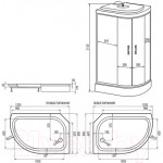 Душевая кабина Erlit ER3512PL-C3-RUS