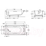 Ванна акриловая Roca BeCool 180x80 / ZRU9302782