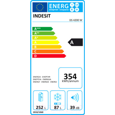 Холодильник с морозильником Indesit DS 4200 W