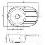 Мойка кухонная Акватон Амира