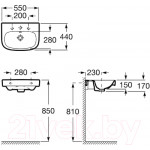 Умывальник Roca Debba 55x44 / 32799500Y