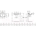 Умывальник Roca Debba 60x48 / 32799400Y