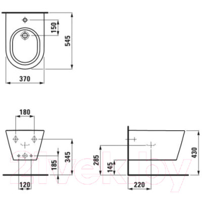 Биде подвесное Laufen Kartell 8303310003021