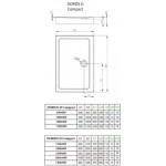 Душевой поддон Radaway Doros D Compact 100x90 / SDRD1090-05