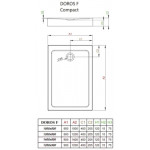 Душевой поддон Radaway Doros F Compact 120x80 / SDRFP1280-05