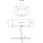 Ванна акриловая Triton Троя 150x150 Люкс